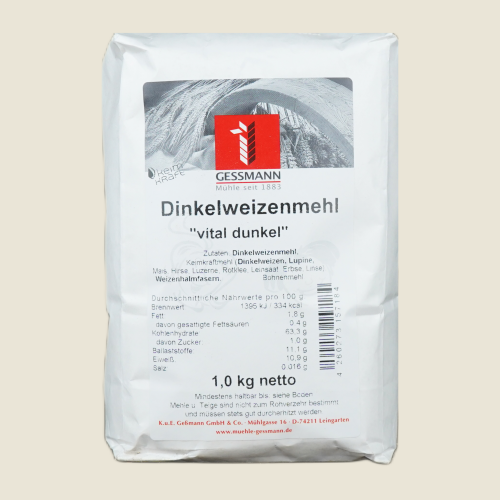 Dinkelweizenmehl "vital" dunkel