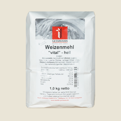 Weizenmehl "vital" hell