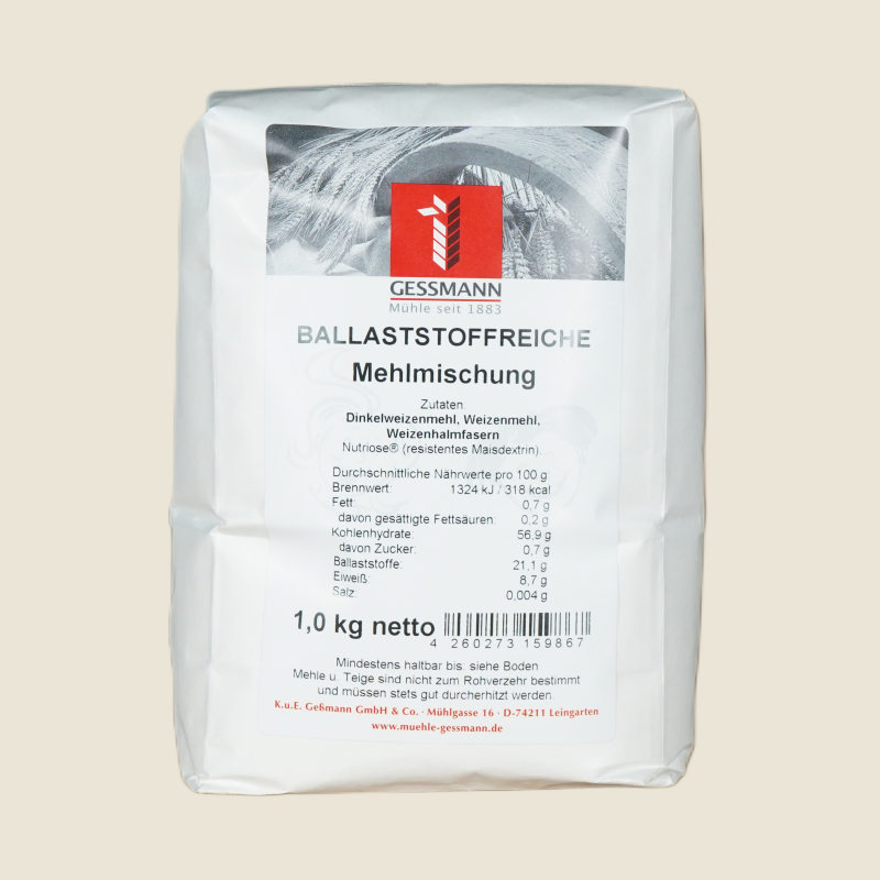 Ballaststoffreiche Mehlmischung