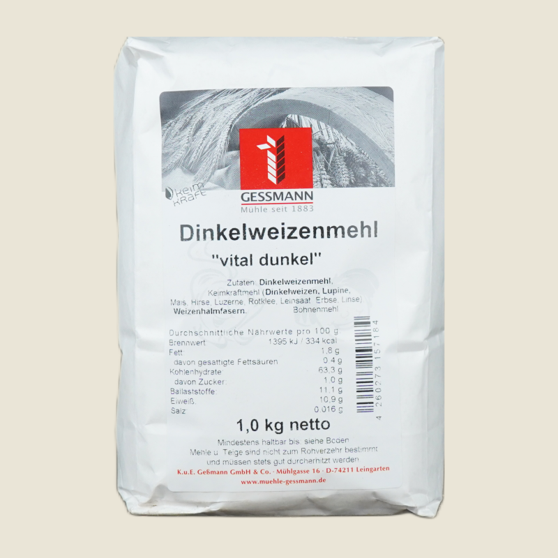 Dinkelweizenmehl "vital" dunkel