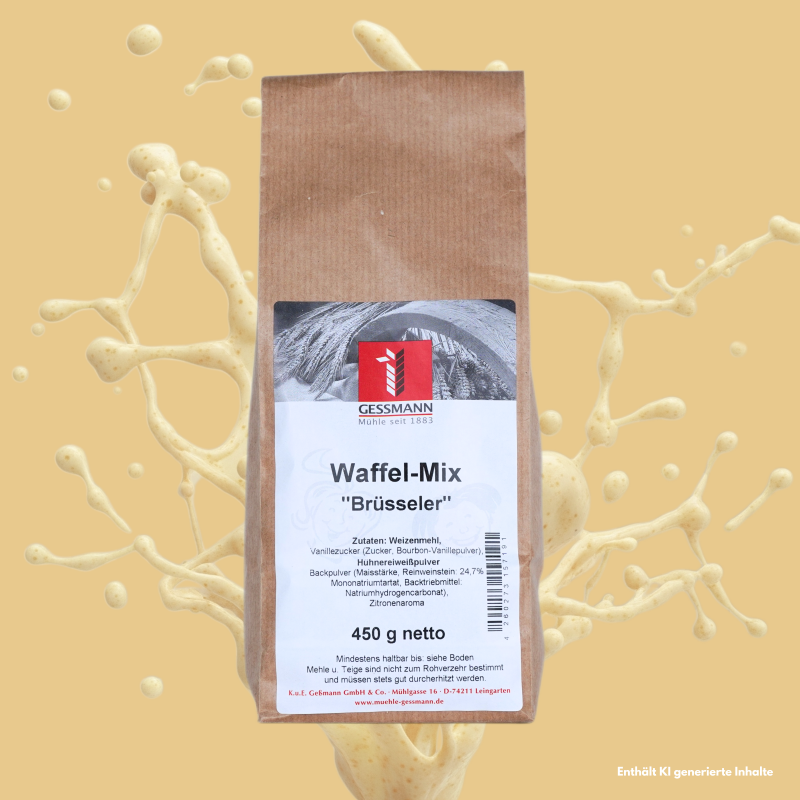 Der gut Brüsseler Waffel mix aus der mühle Geßmann